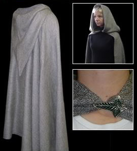 Magic Fellowship Costume Cloak with Brooch