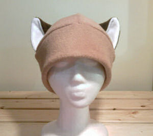 siamese KITTY cat fleece HAT cosplay goth anime